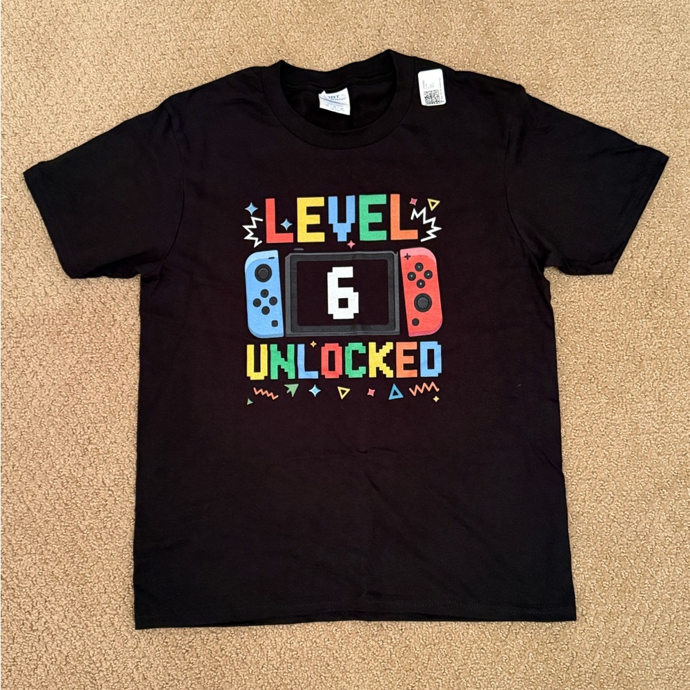 New. Boys 6th birthday shirt. Size youth medium.